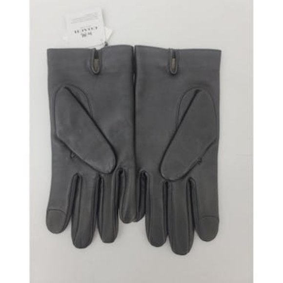 Coach Accessories Coach Mens Black Sheepskin Leather Tech Gloves